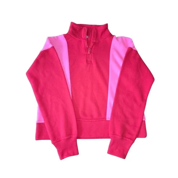 Girls Ideology Half-Zip Pullover Sweater Pink/Red Size M (10/12) NWT - Picture 7 of 8